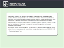 Tablet Screenshot of medicalwizards.com